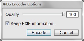 Save JPEG Option Dialog